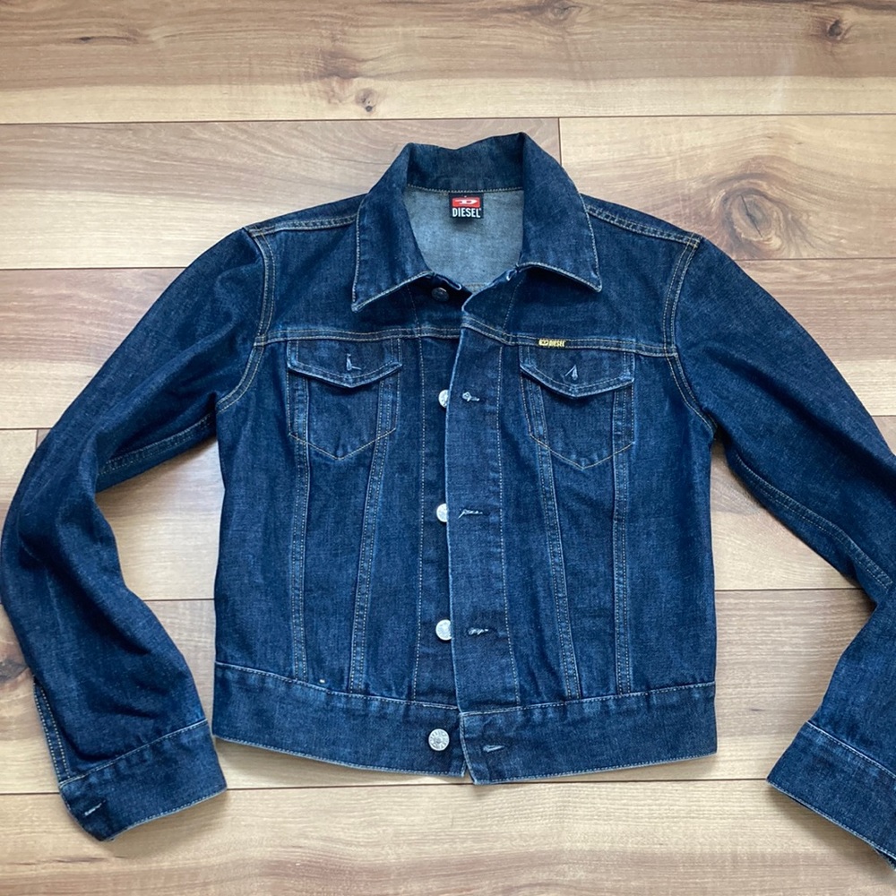 Diesel blue jean jacket. Size S